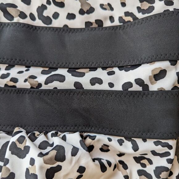 Swimsuits for All Plus Size Leopard Print Plunge One Piece Adjustable Strap - Picture 10 of 11